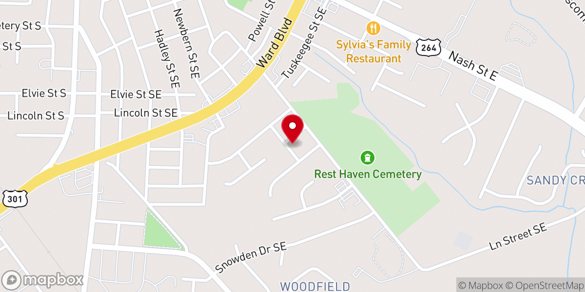 Map showing location of Lofton Chapel & Original Frwl
