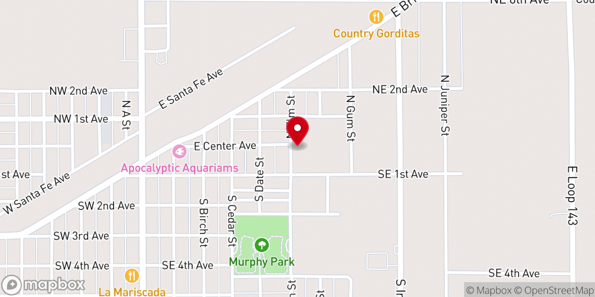 Map showing location of United Pentecostal Church
