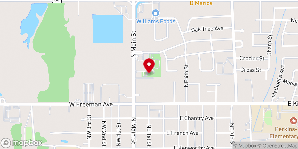 Map showing location of VASSAR COMMUNITY CENTER
