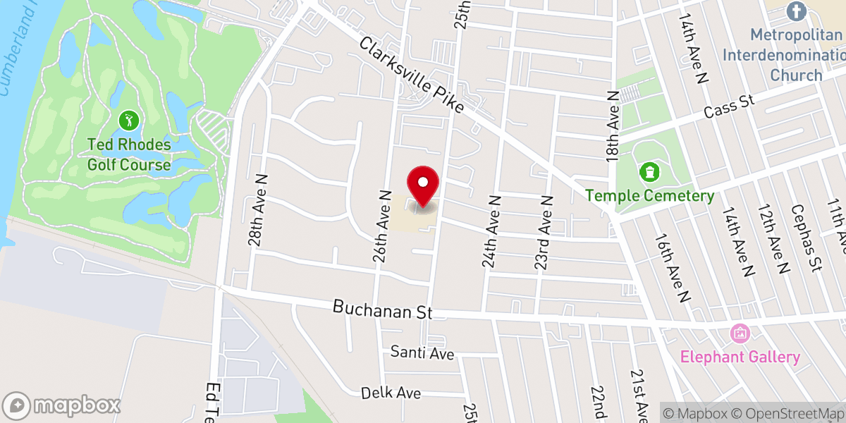 Map showing location of Catholic Charities of Tennessee, Inc.