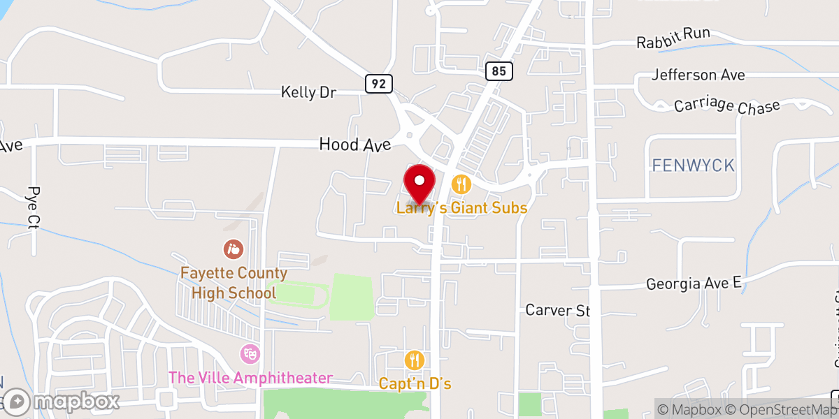 Map showing location of Middle Fayette Church of Christ
