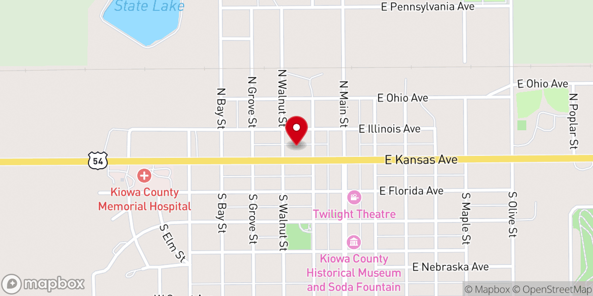 Map showing location of Cornerstone Fellowship (North Campus)