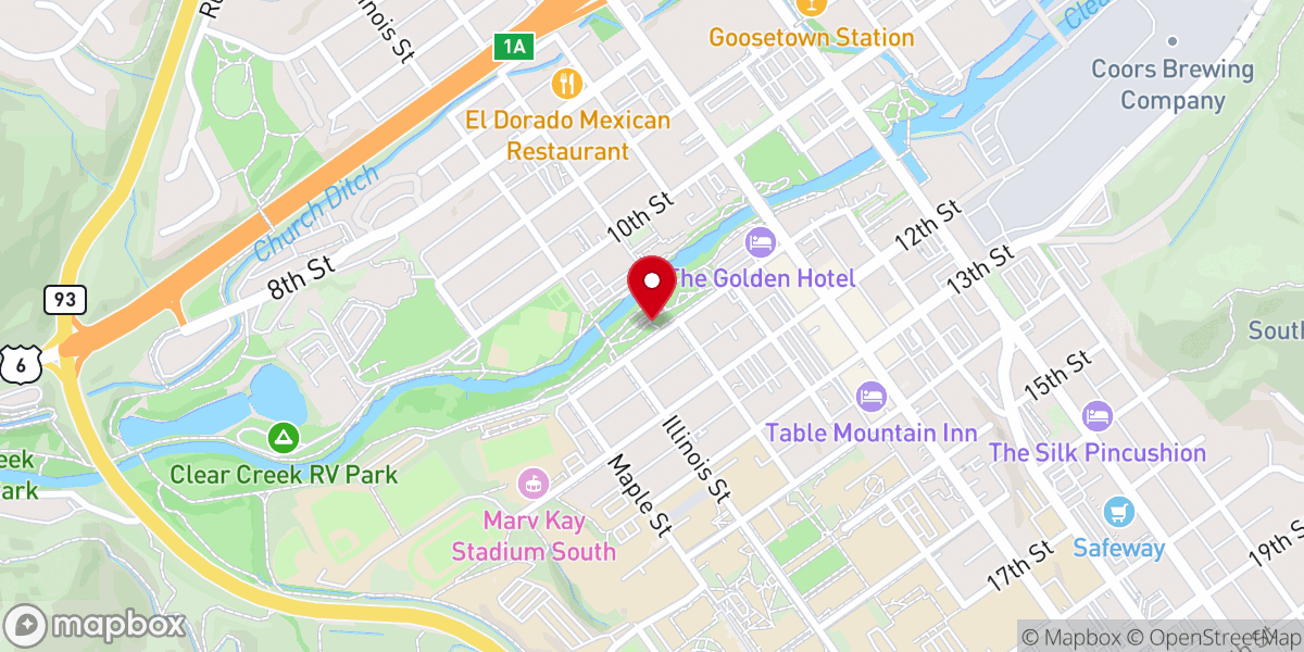 Map showing location of Golden History Park