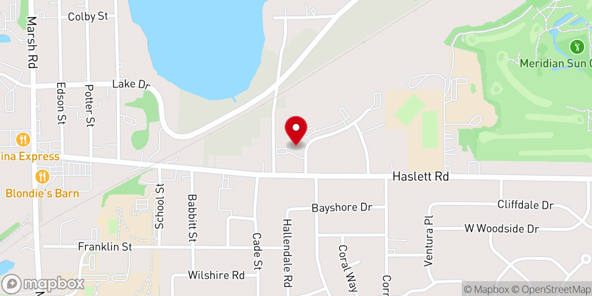 Map showing location of New Hope Church Ministry Center