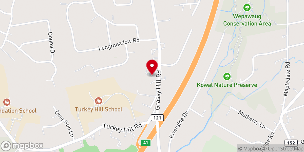 Map showing location of Zion Evangelical Lutheran Church