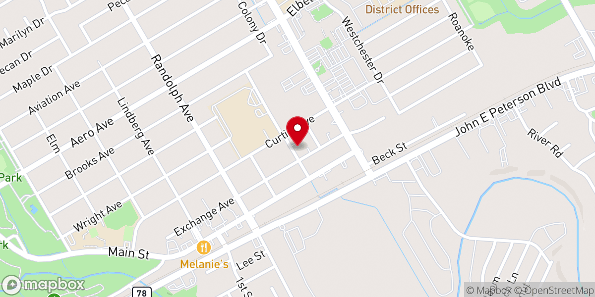 Map showing location of Randolph Area Christian Assistance Program