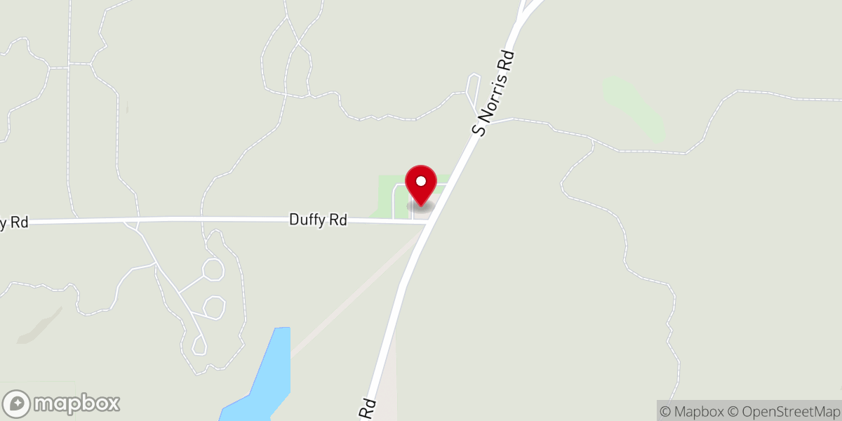 Map showing location of Yankee Springs Bible Church