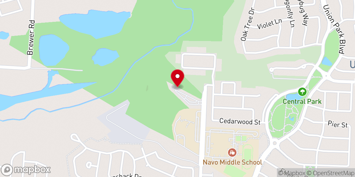 Map showing location of Telugu Church at DFW