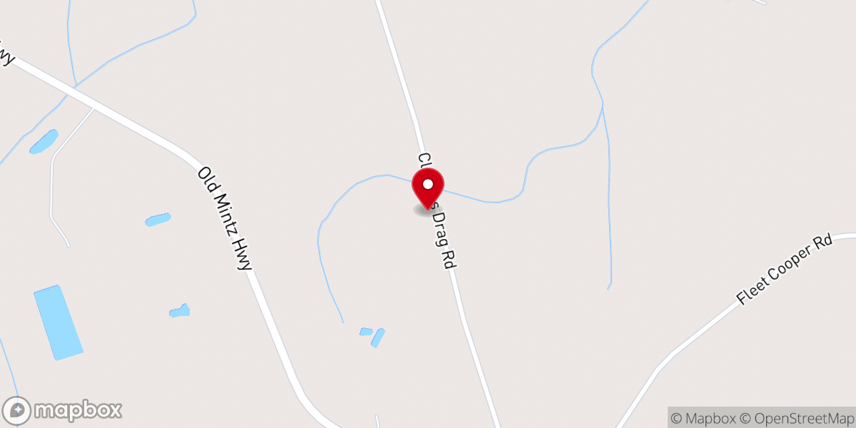 Map showing location of Sam Spring AME Zion Church