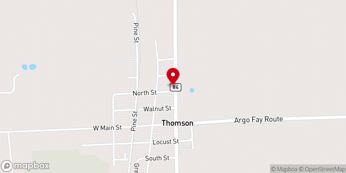 Map showing location of York Community Congregational