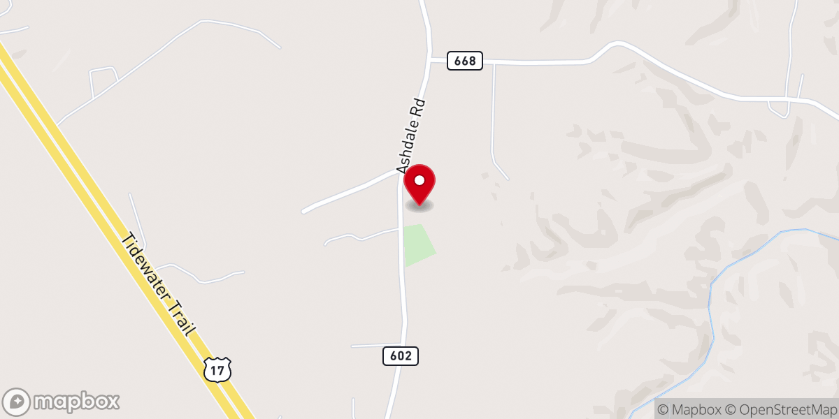Map showing location of Macedonia Baptist Church