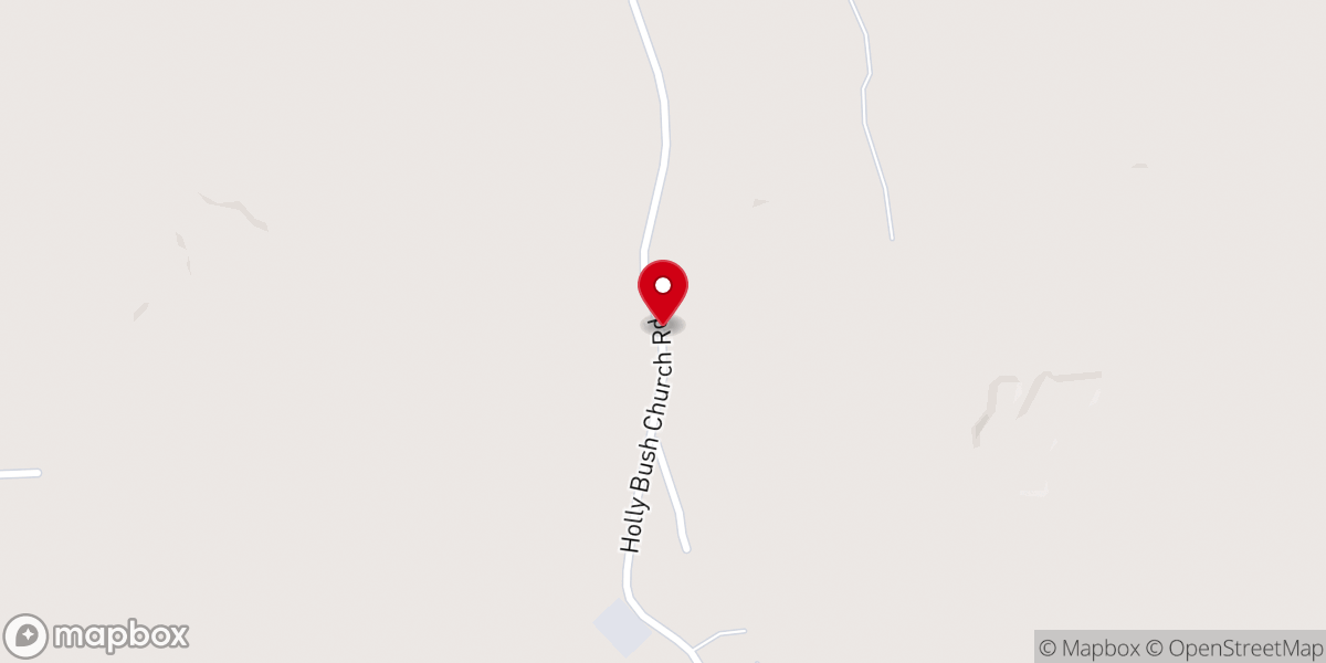 Map showing location of Antioch Baptist Church