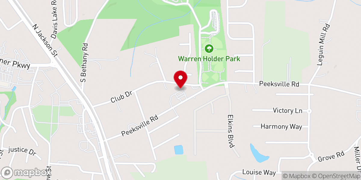 Map showing location of Locust Grove United Methodist Church