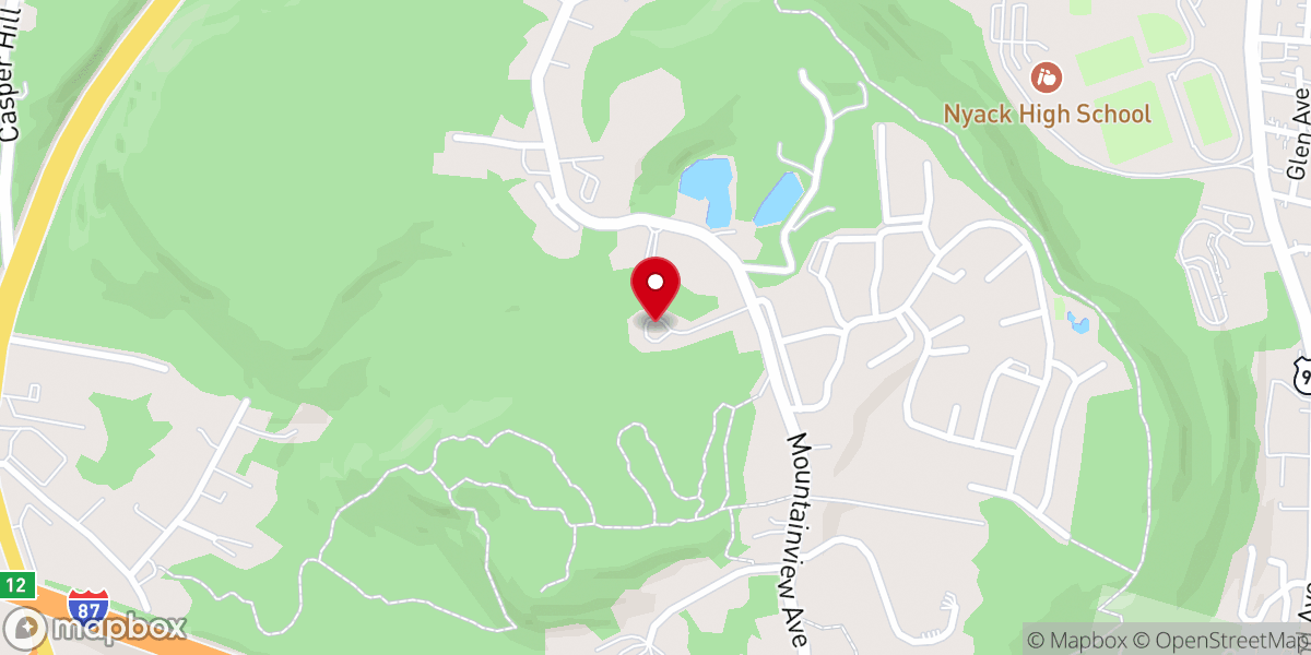 Map showing location of Community Bible Church of Valley Cottage