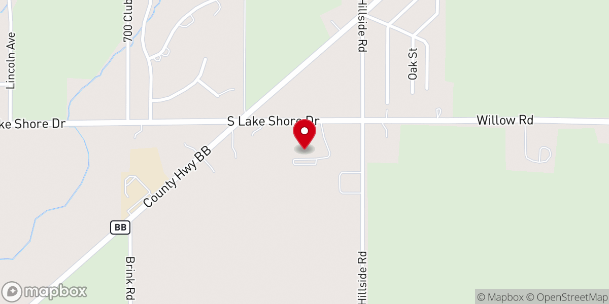 Map showing location of Linn Presbyterian Church