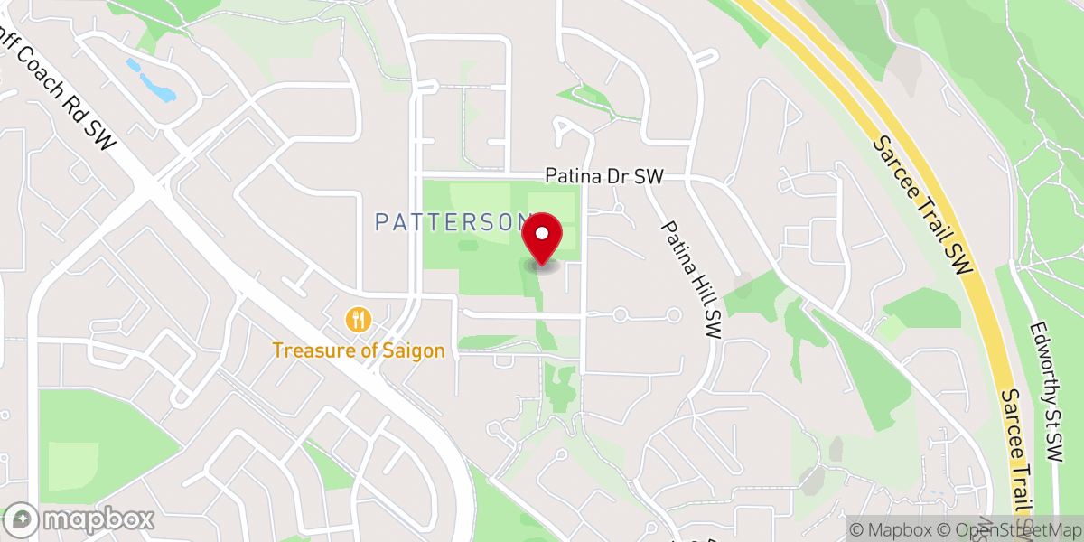 Map showing location of St. Martin’s Anglican Church