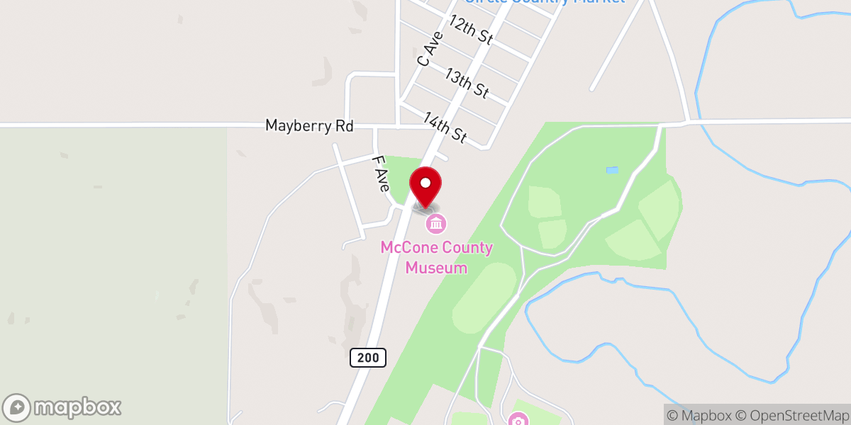 Map showing location of Circle Historical Marker