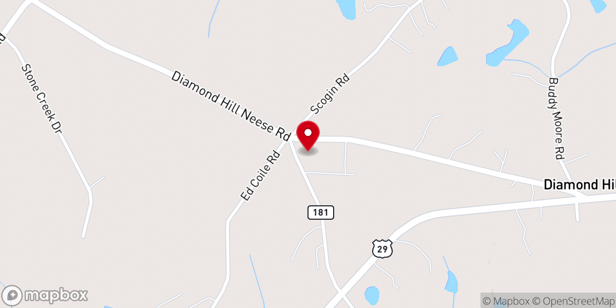 Map showing location of Anchor Bible Church