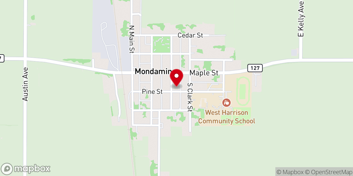 Map showing location of United Methodist - Food Distribution Center
