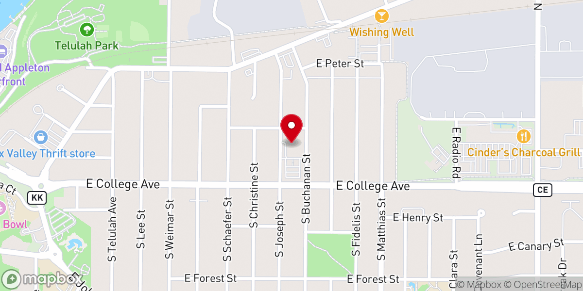 Map showing location of Good Shepherd Lutheran Church and Preschool