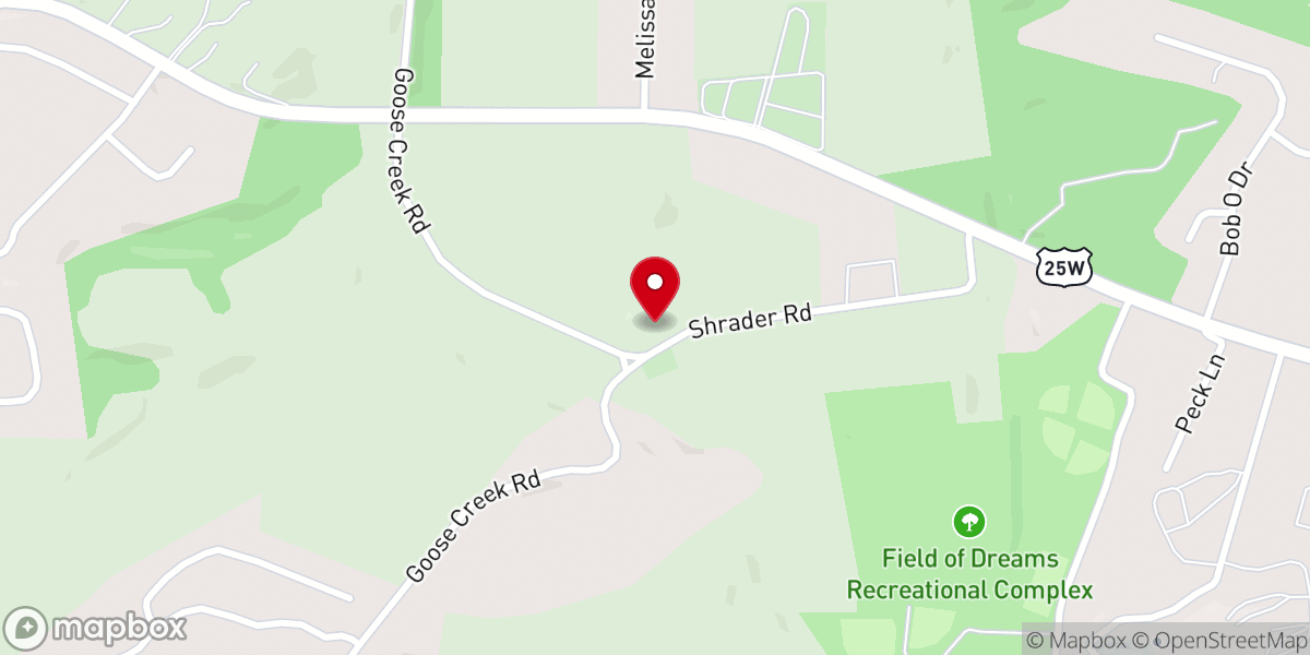 Map showing location of Mount Zion Church