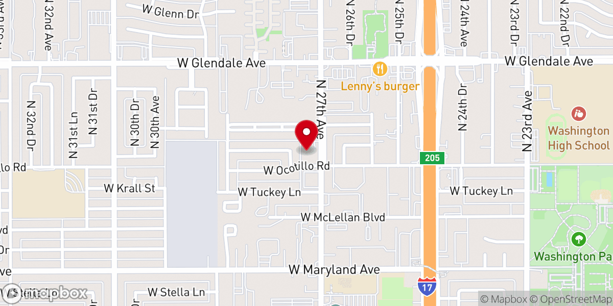 Map showing location of Murphy Community African Methodist Episcopal Church