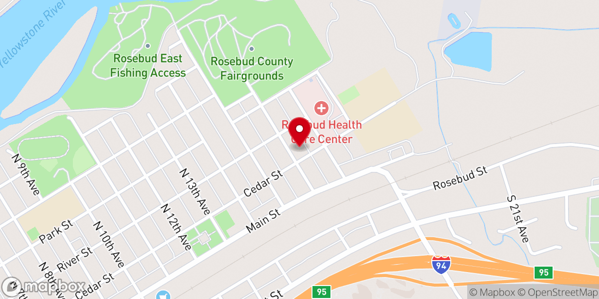 Map showing location of First Baptist Church
