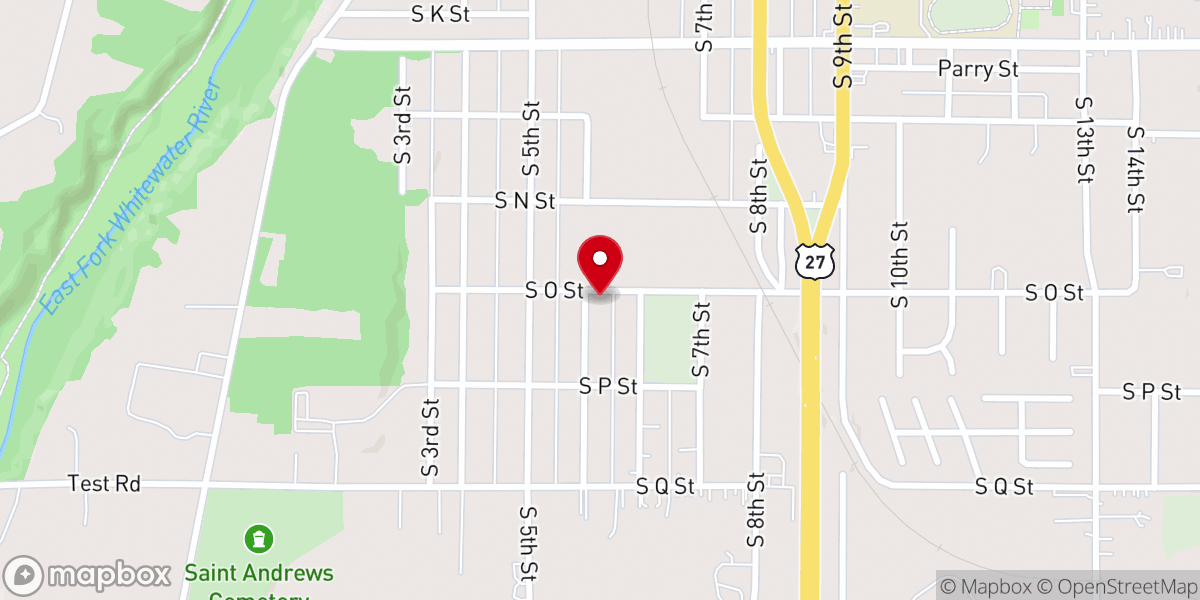 Map showing location of Gospel Avenue Bible Church