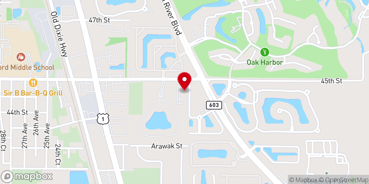 Map showing location of Saint Marks Anglican Church