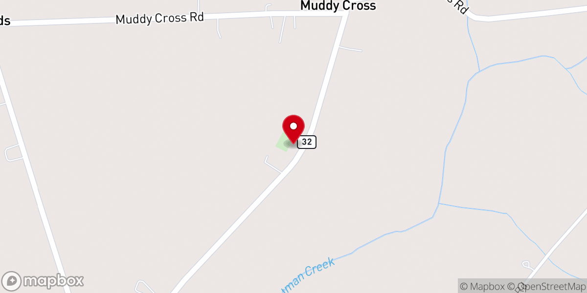 Map showing location of Walton Grove Church