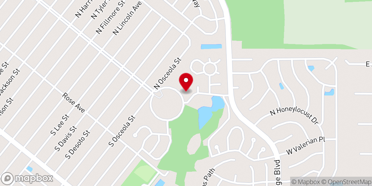 Map showing location of Beverly Hills Lions Club