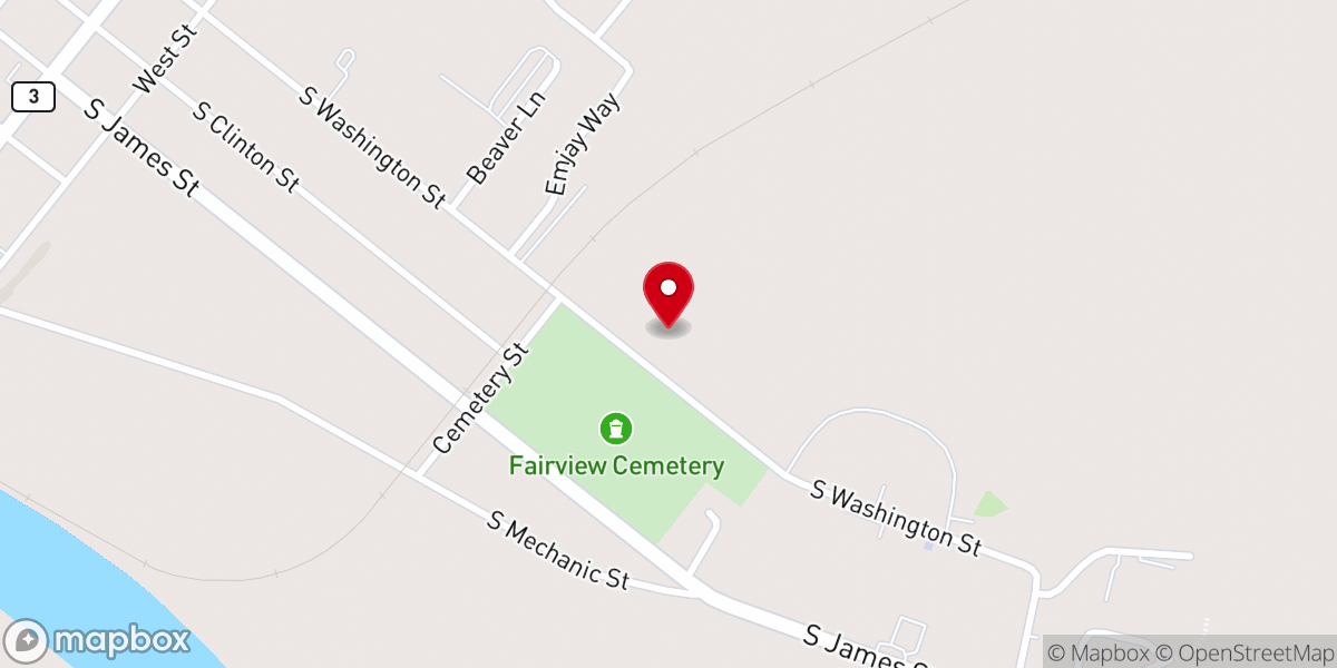 Map showing location of Vem-Food Pantry