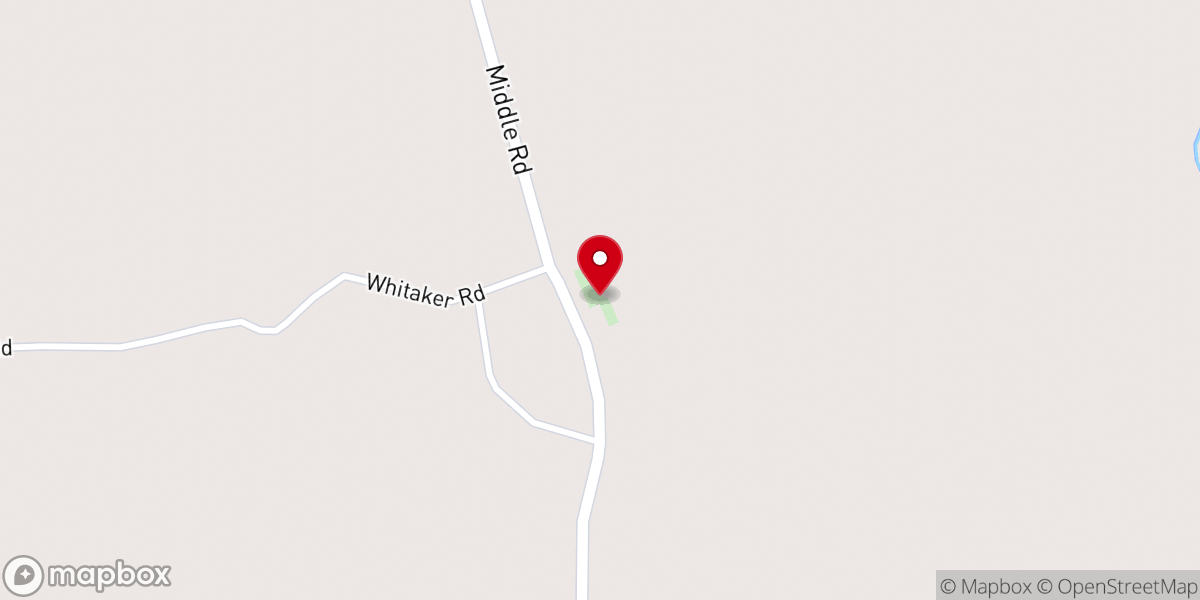 Map showing location of Little Zion Church