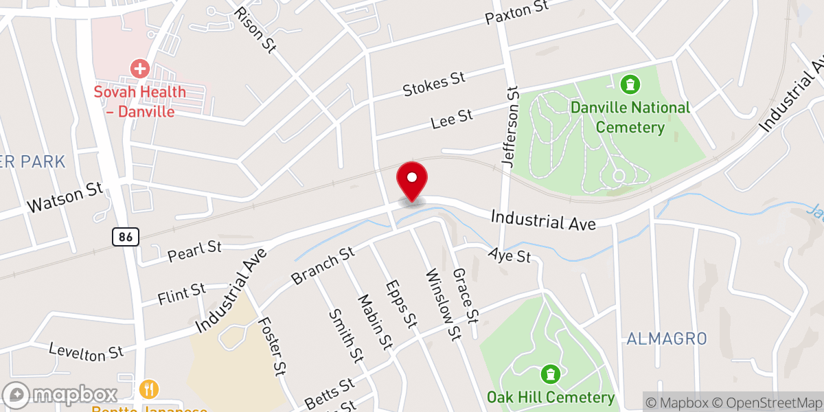 Map showing location of Freedom Worship Center Inc