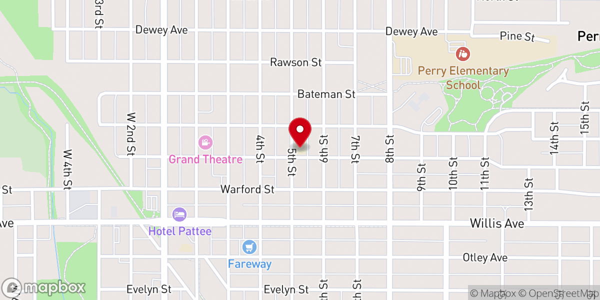 Map showing location of St Patrick's School