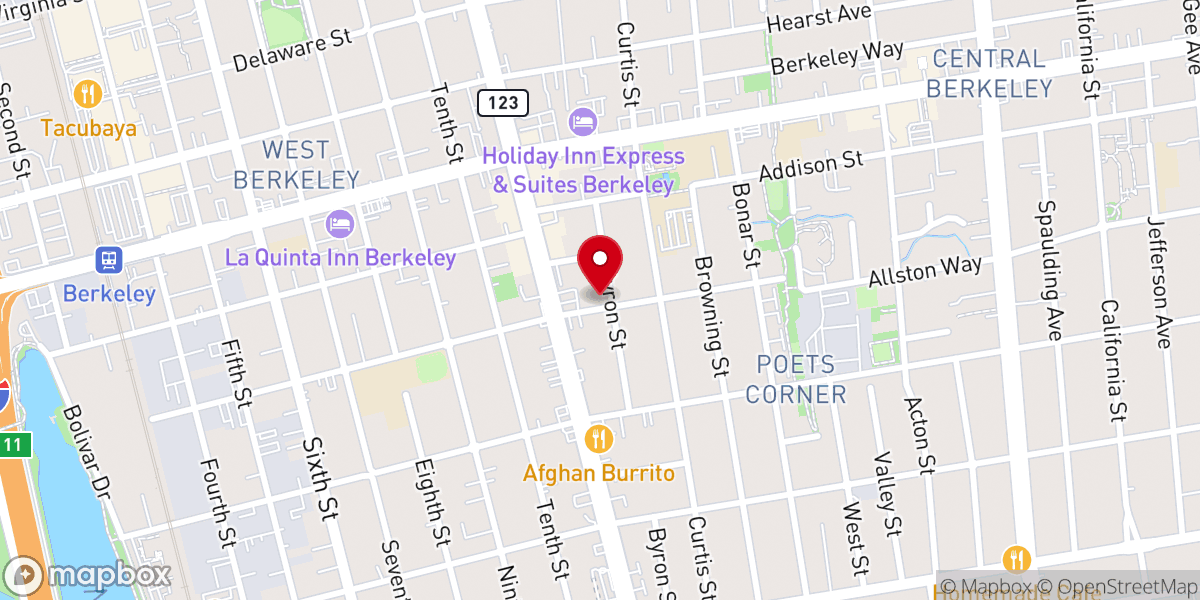 Map showing location of Missionary Church of God in Christ