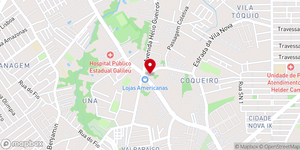 Map showing location of Paróquia Santo Antônio de Pádua