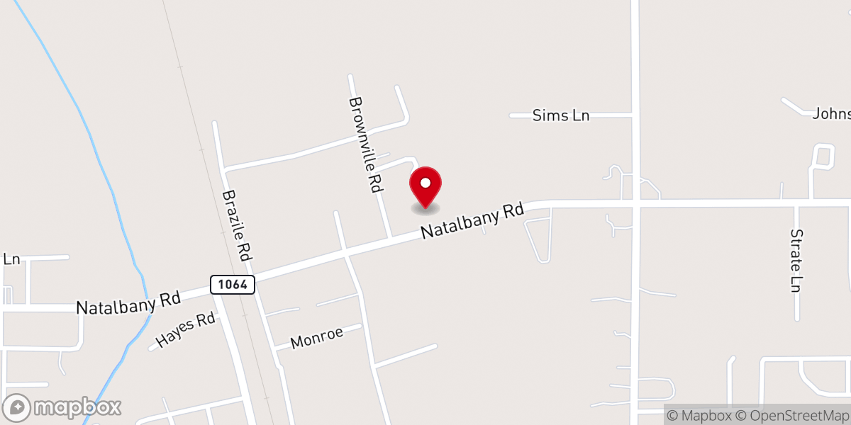 Map showing location of True Light Spiritual Church of God in Christ