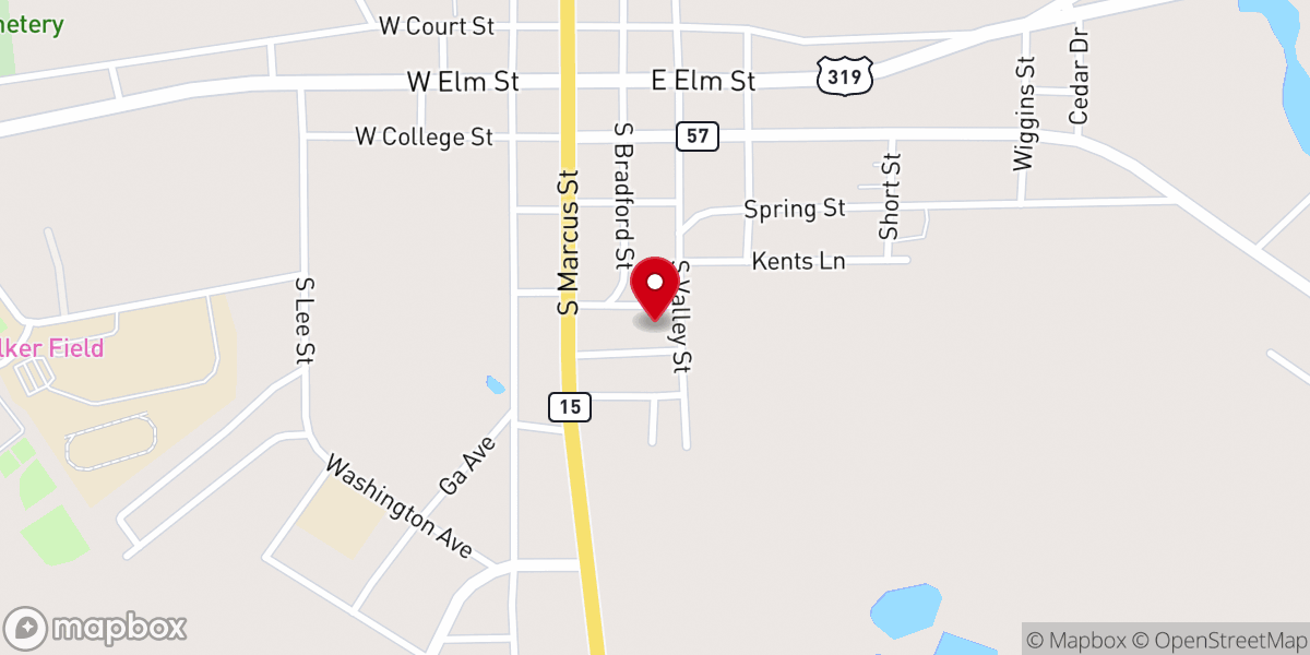Map showing location of Neelys Chapel