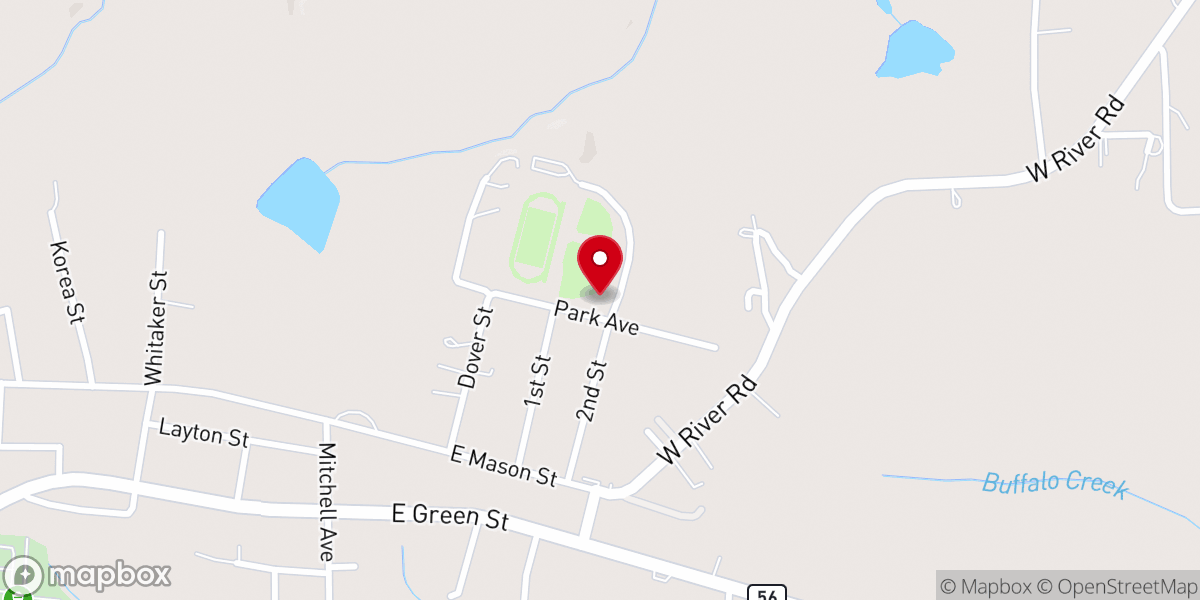 Map showing location of Franklinton Park