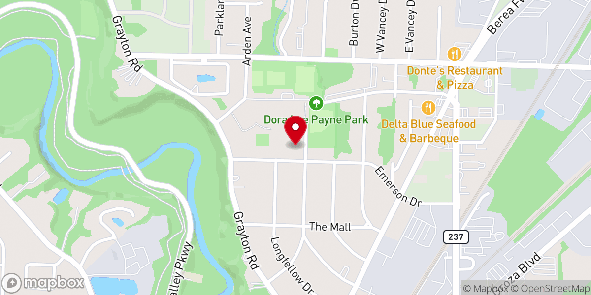 Map showing location of First Baptist Church