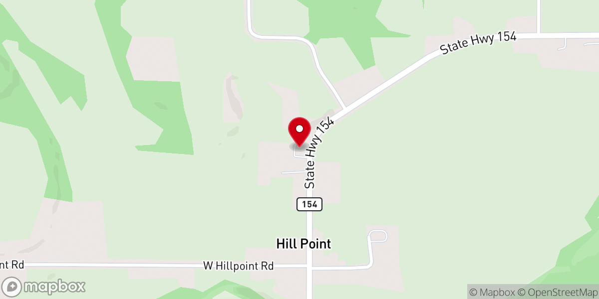 Map showing location of St John Lutheran Church