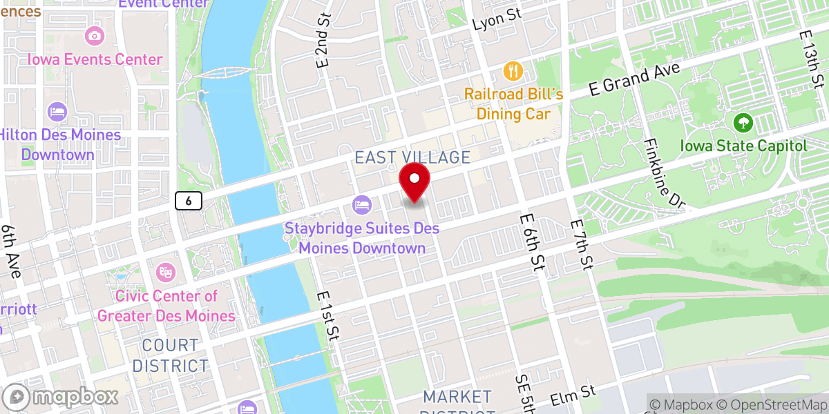 Map showing location of Walnut Creek Church - Downtown