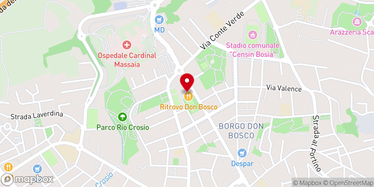 Map showing location of Parrocchia San Giovanni Bosco