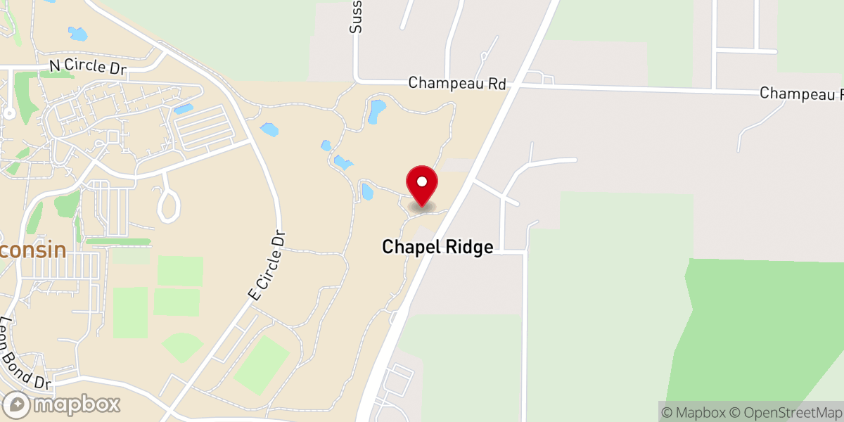 Map showing location of Chapel Ridge Heights Shrine of St. Anthony of Padua