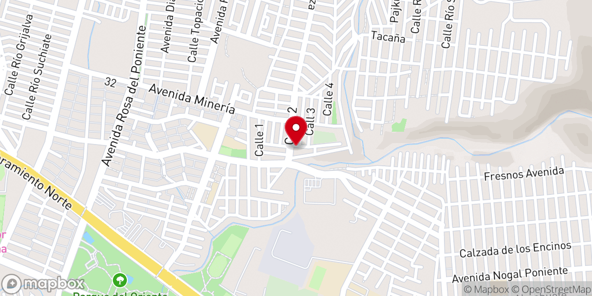 Map showing location of Capilla San Cayetano