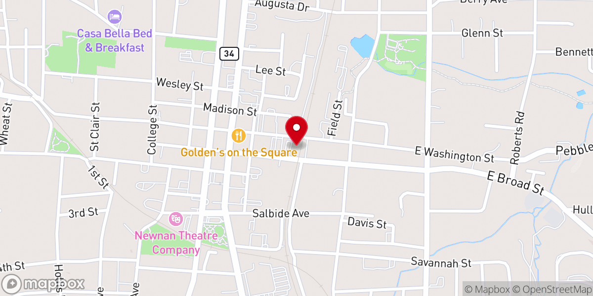 Map showing location of Trinity Reformed Church