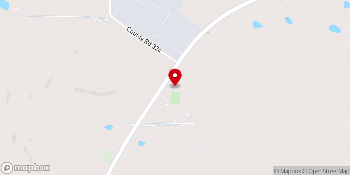Map showing location of County Line Church