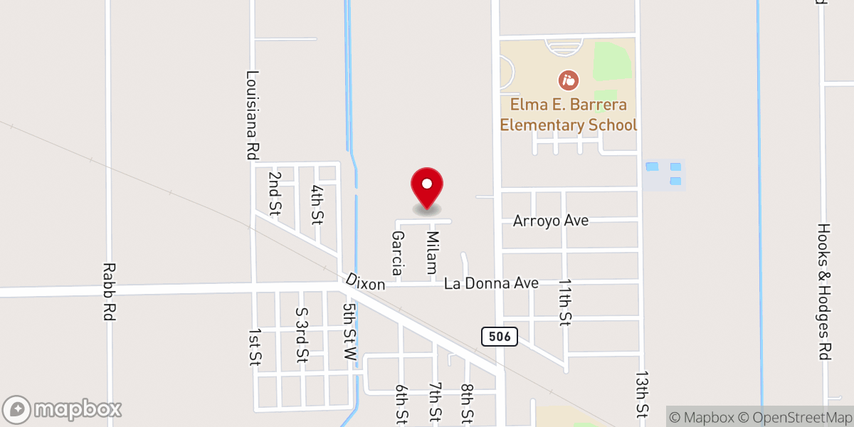 Map showing location of Templo El Buen Samaritano