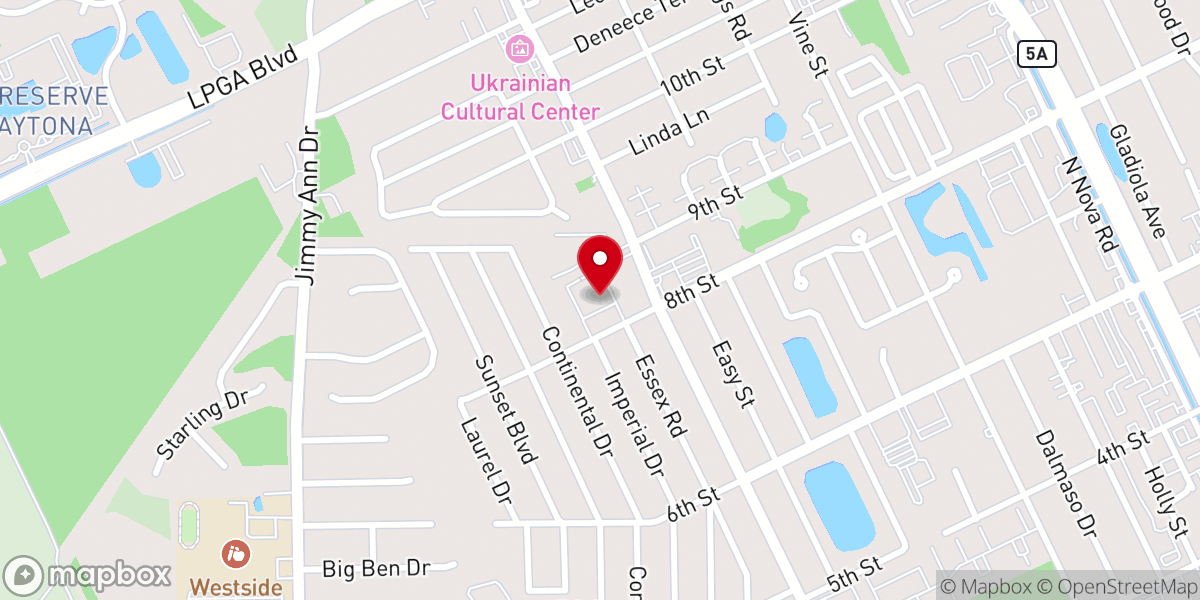 Map showing location of Living Faith World Ministries, Inc